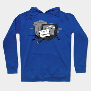 Need RAM Memory Funny Laptop Cartoon For Gamers Techies Hoodie